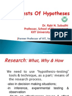 Tests of Hypotheses