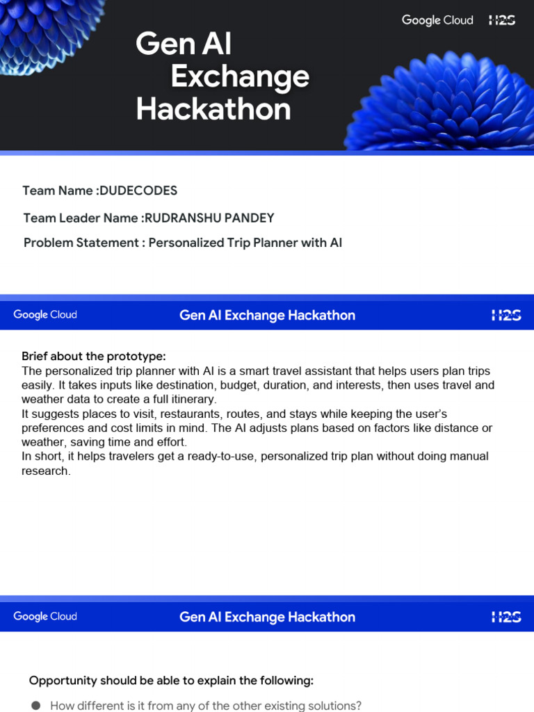 GenAI Exchange Hackathon _ Prototype Submission | PDF | Databases ...