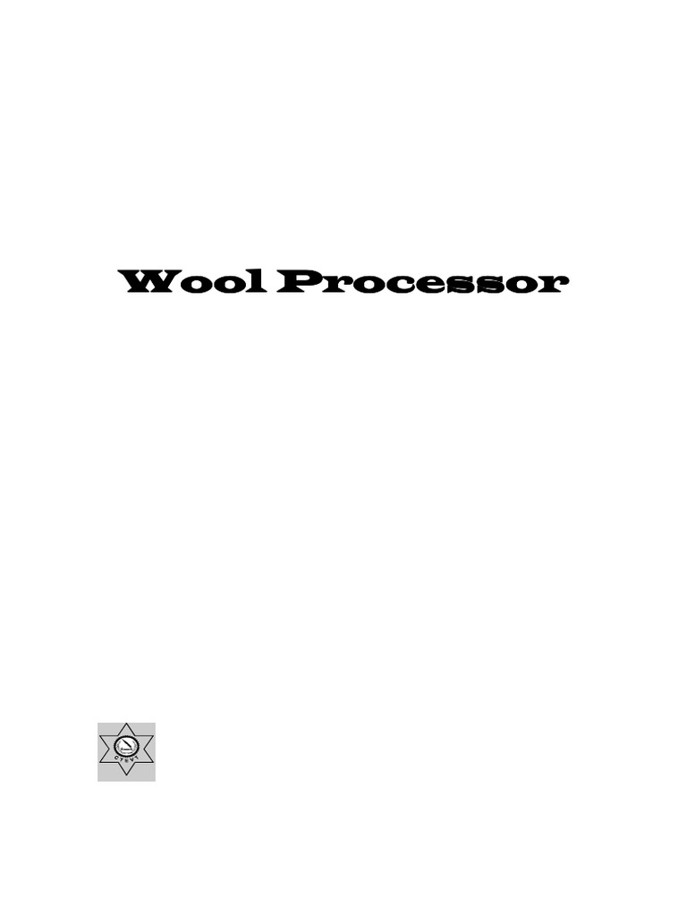 9.0 2021-01-22_Wool processor, 2008 | PDF | Wool