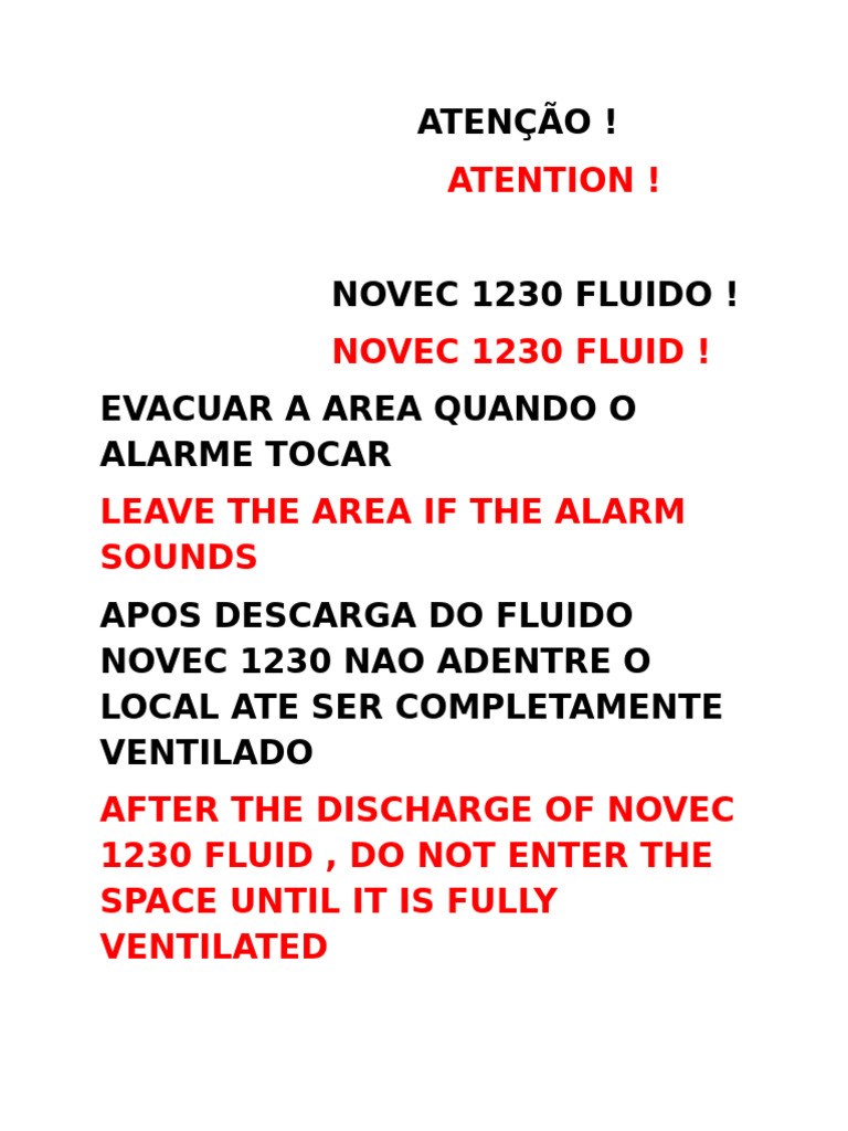 Novec Sign | PDF
