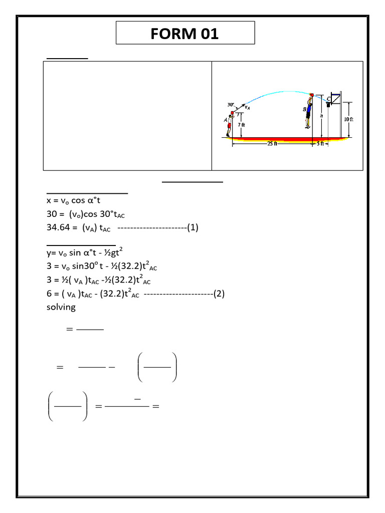 Form 01 | PDF | Dynamics (Mechanics) | Physical Phenomena