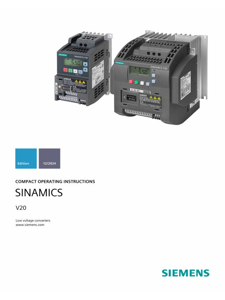 V20 CMPCT Op Instr 1224 en-US | PDF | Parameter (Computer Programming ...