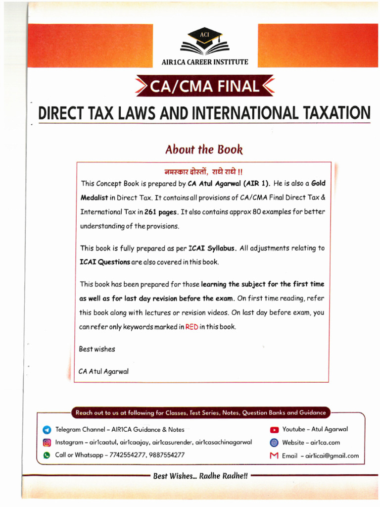 Atul Agarwal DT Notes 2025 Part 1 | PDF