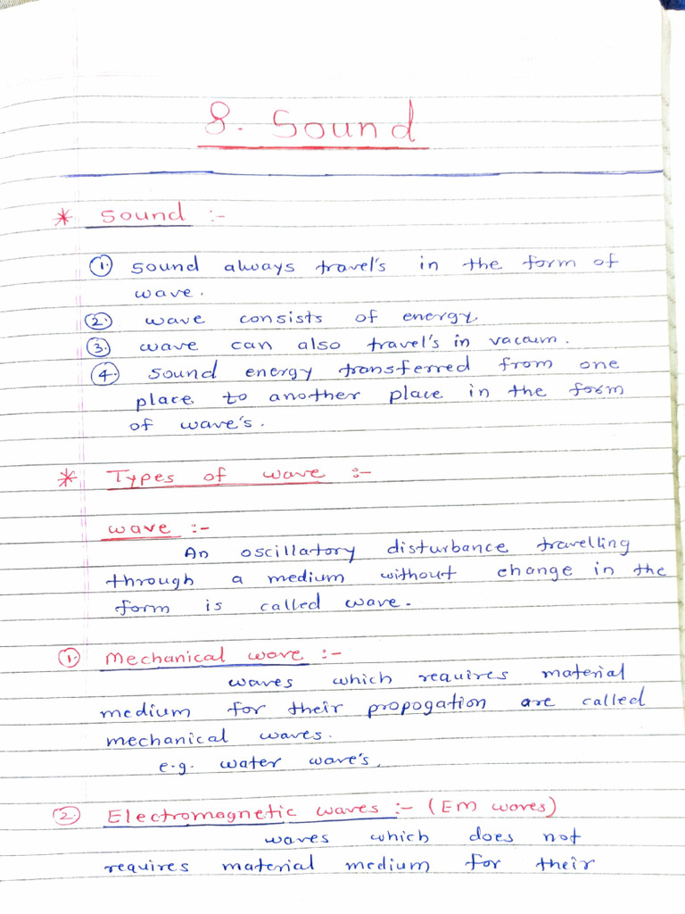Class 11th Sound | PDF | Decibel | Sound