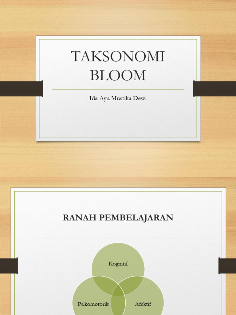 Taksonomi Bloom | PDF