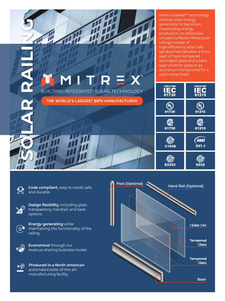 Brochure Solar Railing | PDF | Solar Energy | Glass Applications