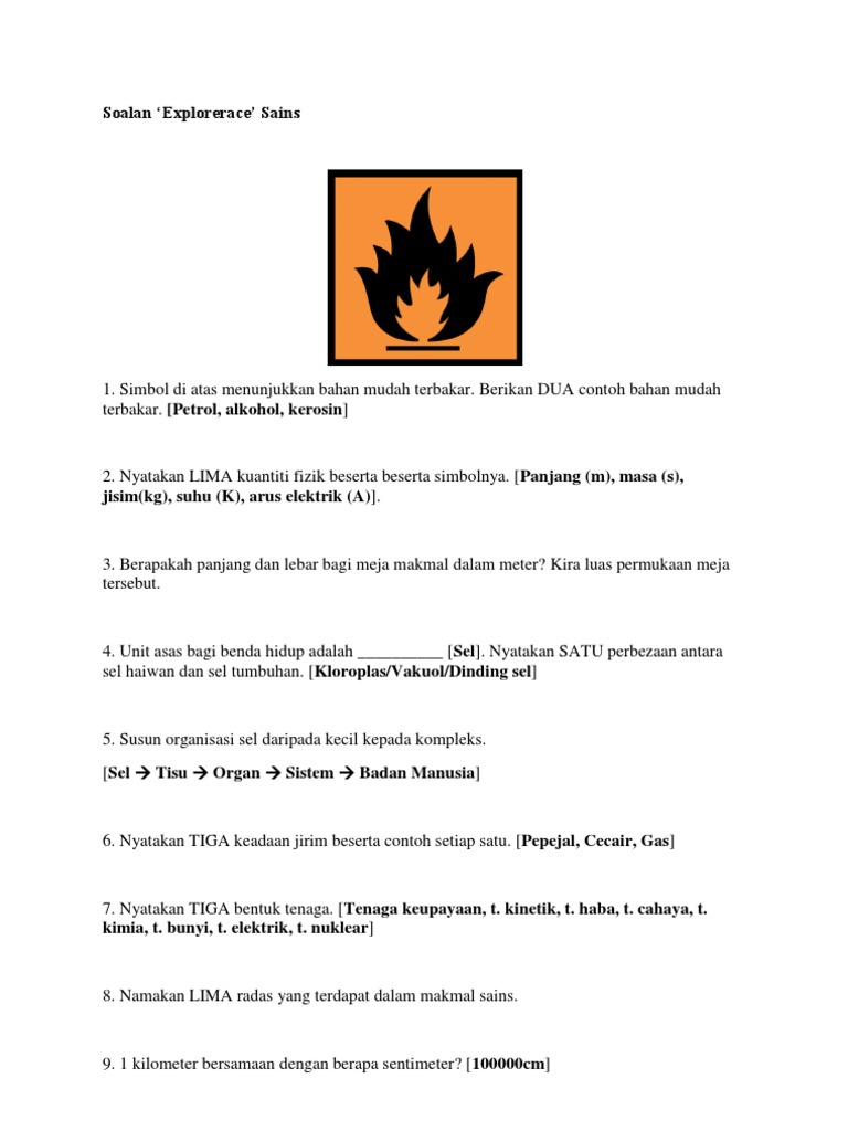 Soalan Explorace 2010 | PDF