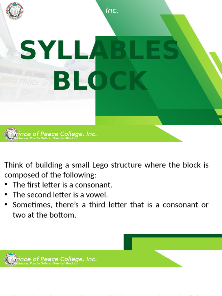 Week 6 foreign language | PDF | Syllable | Consonant