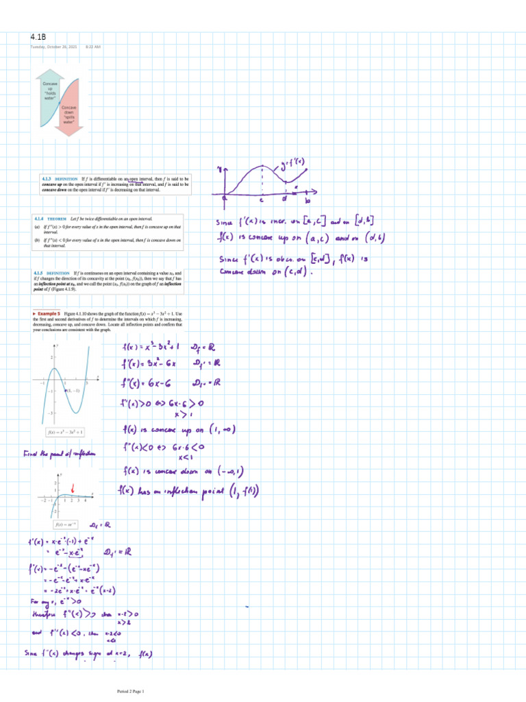 AP Calc AB Notes 4.1 B | PDF