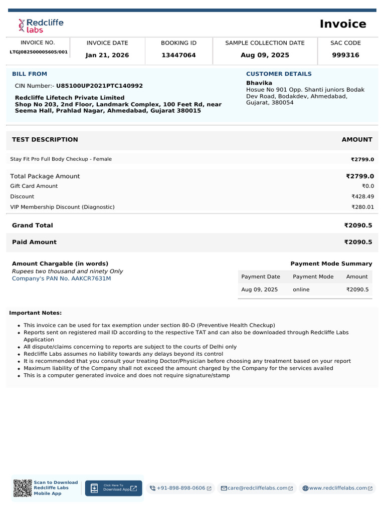 Health Checkup | PDF | Invoice | Payments