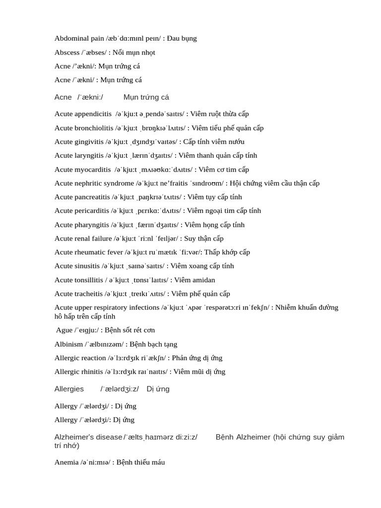 Medical Problems | PDF