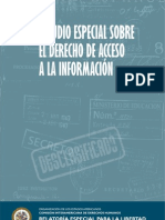 Estudio Especial Sobre El Derecho de Acceso A La Información.