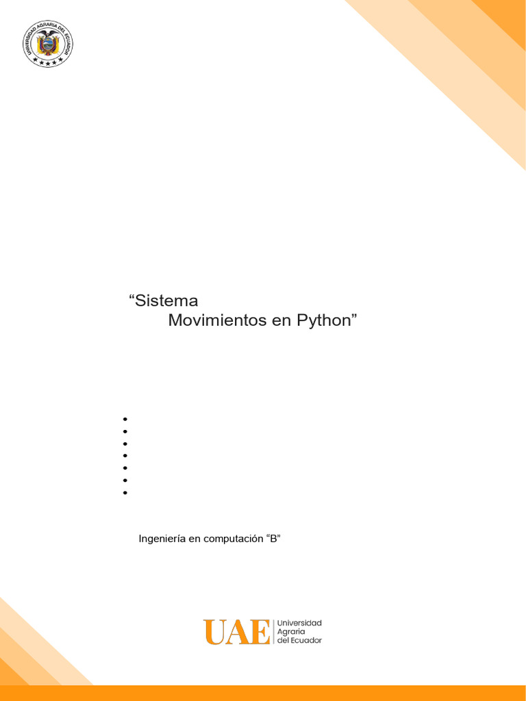 Proyecto Final Sistema de Gestion en Python | PDF | Programación ...