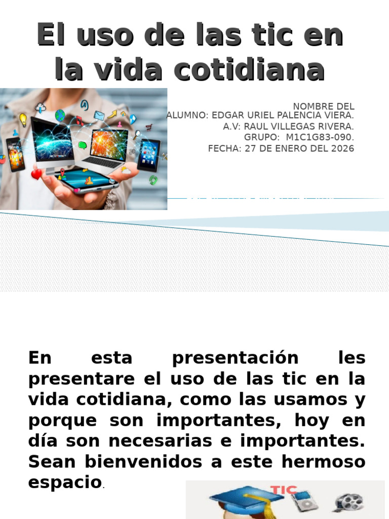 Las Tic en La Vida Cotidiana | PDF