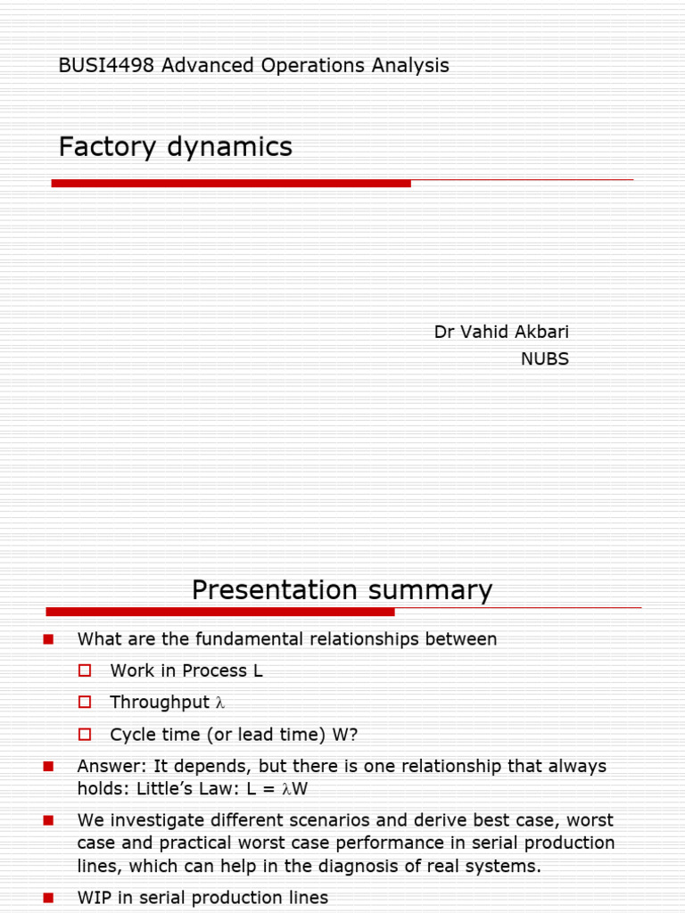 Session 7 Factory Dynamics | PDF | Printed Circuit Board | Applied ...