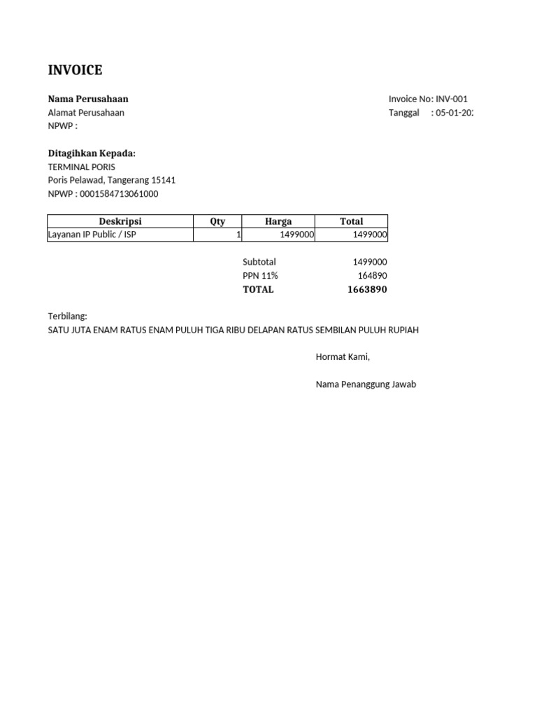 Invoice IP Public Editable-1 | PDF