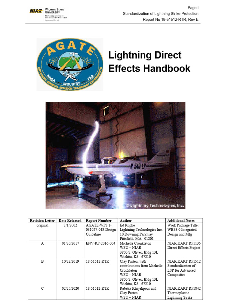 Lightning Direct Effects Handbook | PDF | Composite Material | Flight ...