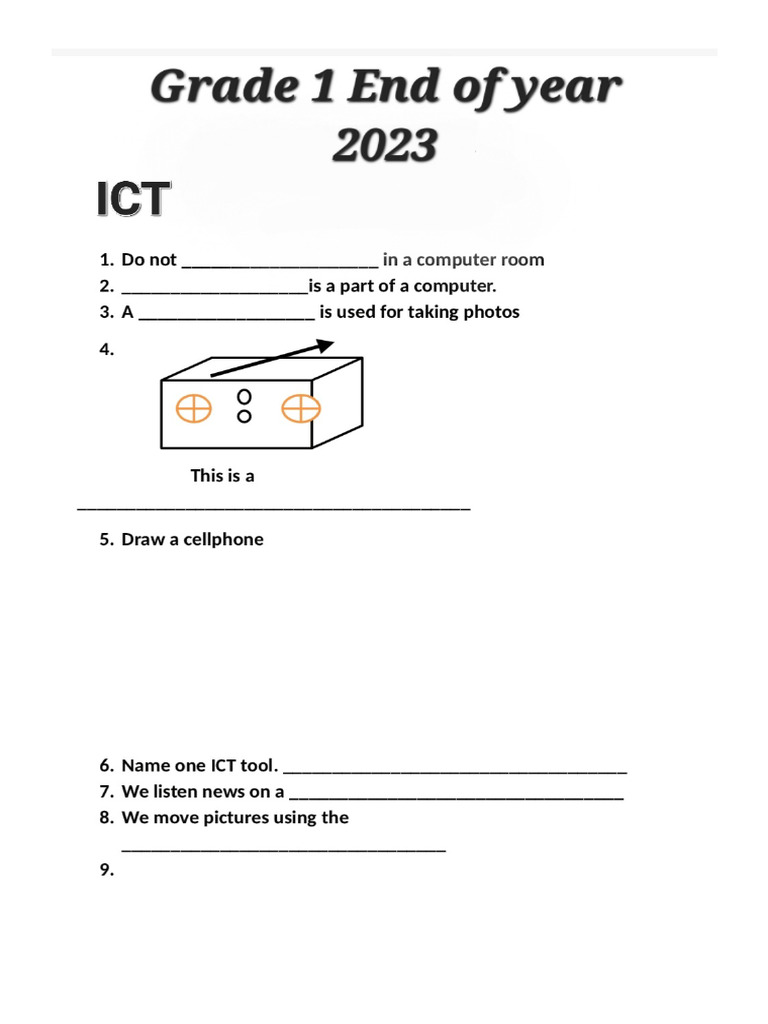 g1 Ict End of Year 2023 | PDF