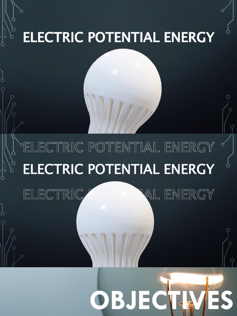 Electric Potential Energy Lesson | PDF | Potential Energy | Electric Field