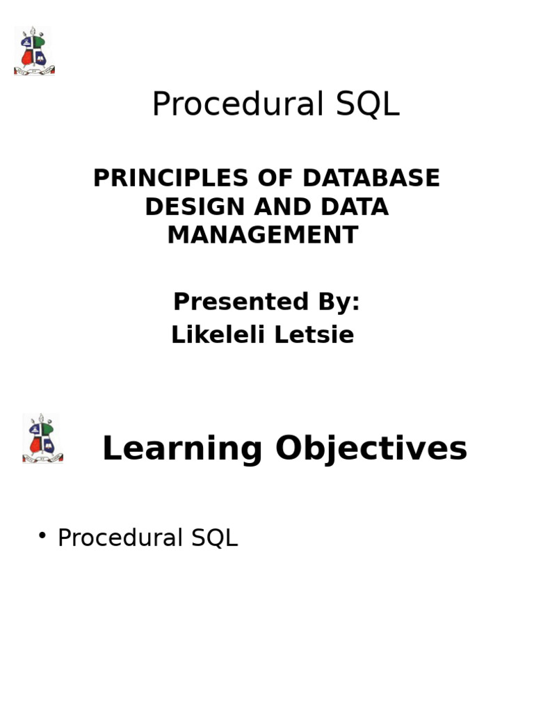 Additional-Procedural SQL Part A | PDF | Pl/Sql | Sql