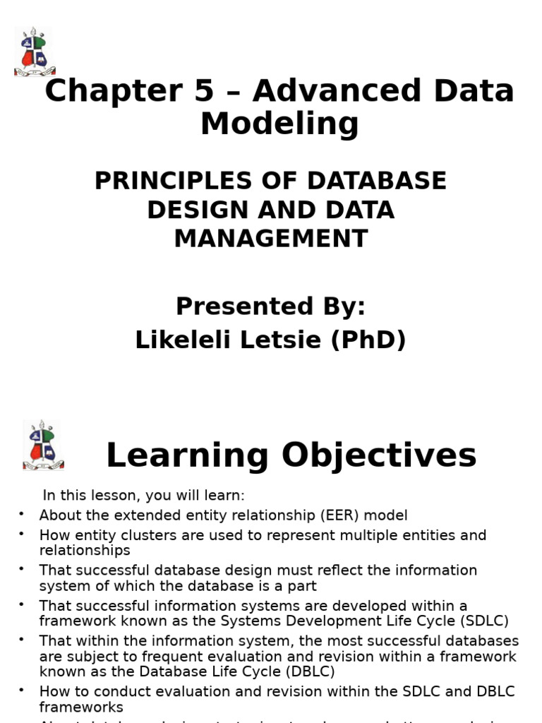 L14-Chapters5 9 – EERD DDesign | PDF | Databases | Data Model