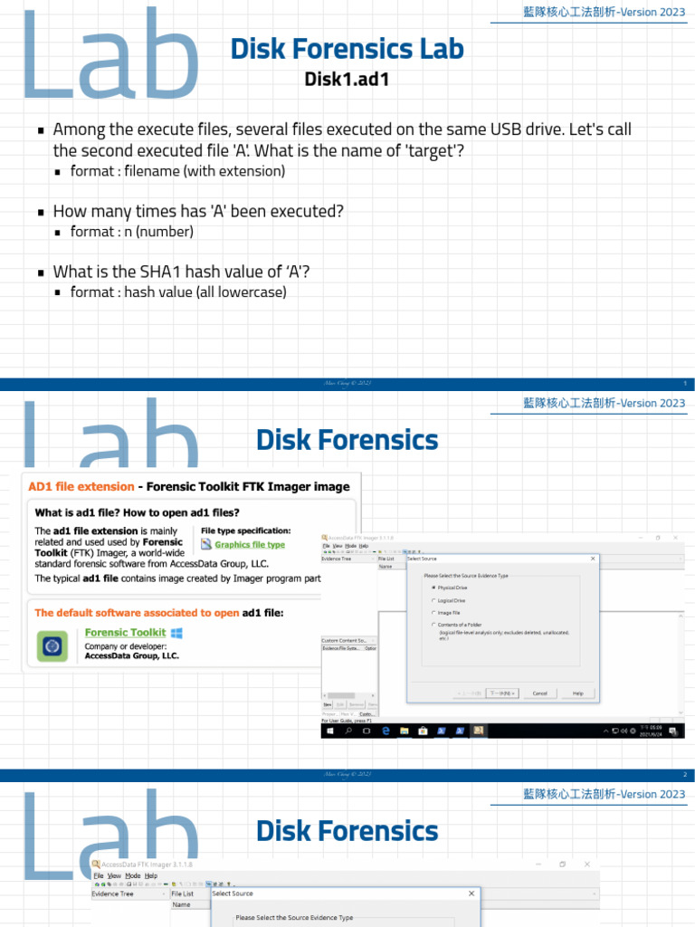 Disk Forensics Lab NICS2023 03 | PDF | Computer Engineering | Computing
