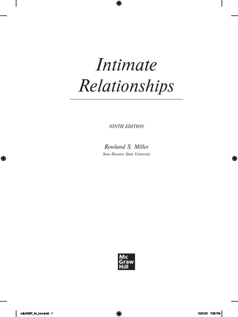 Intimate Relationships (9th Edition) Miller PDF | PDF | Intimate ...
