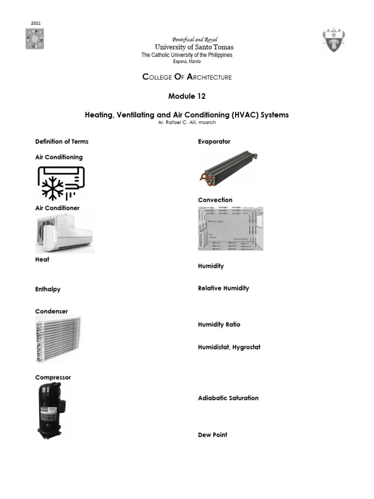 Module 12 - Heating, Ventilating and Air-Conditioning (HVAC) Systems ...
