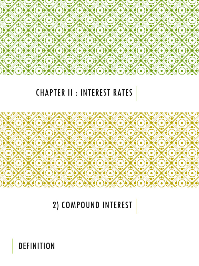 interest rate chap 2 | PDF | Interest | Compound Interest