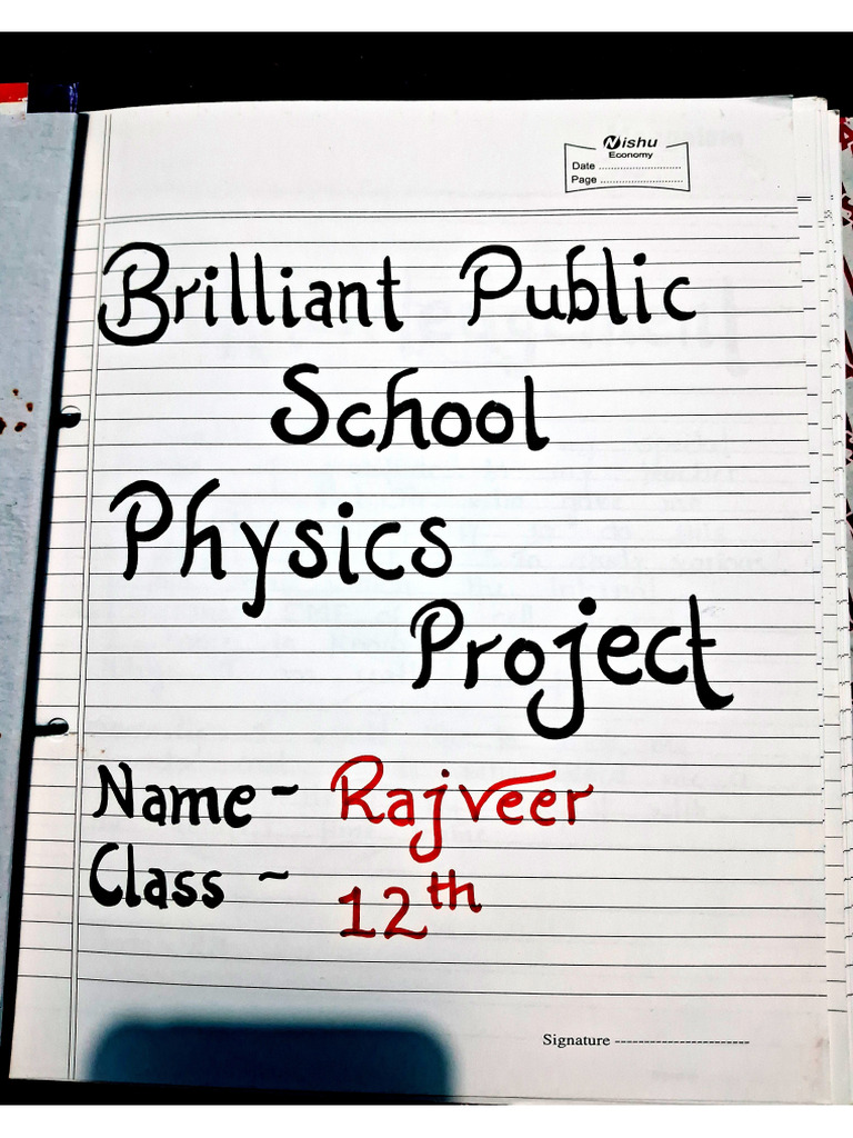 Physics Investigatory File Class12 | PDF