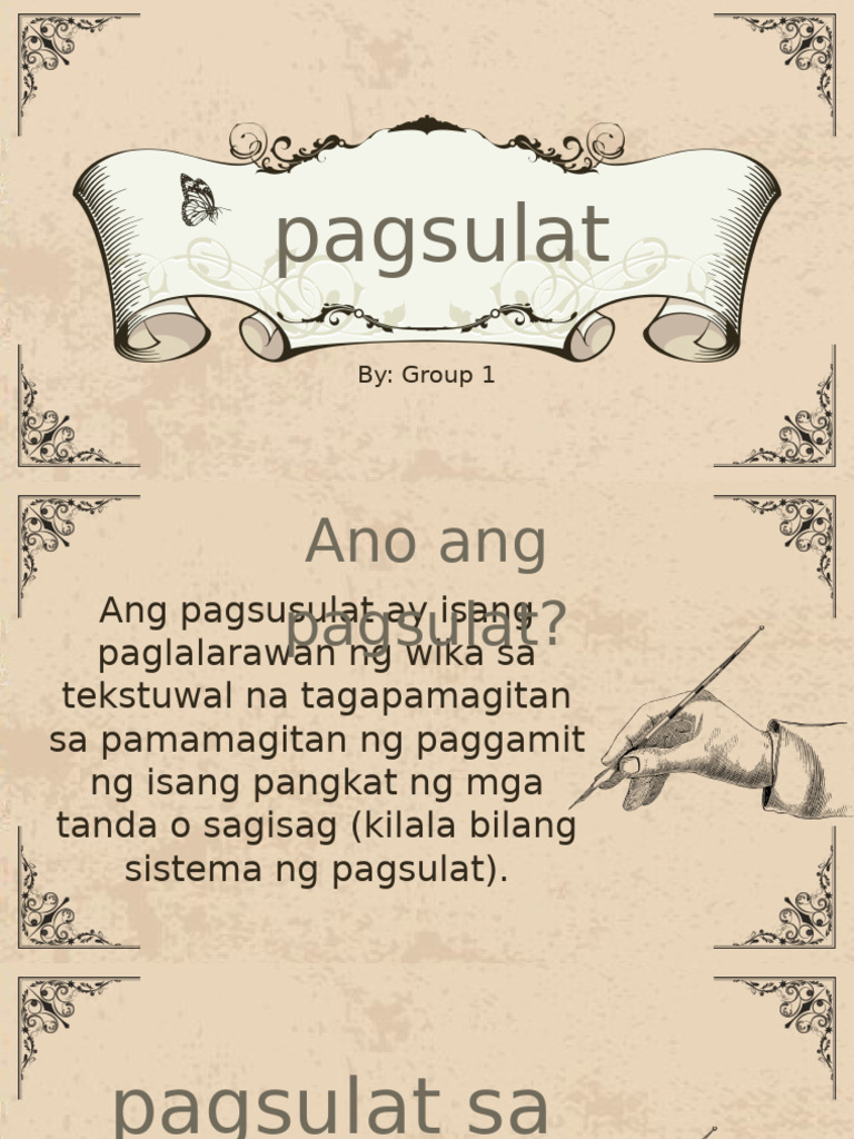 Group 1 Pagsulat | PDF