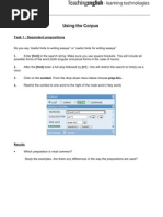 Using The Corpus