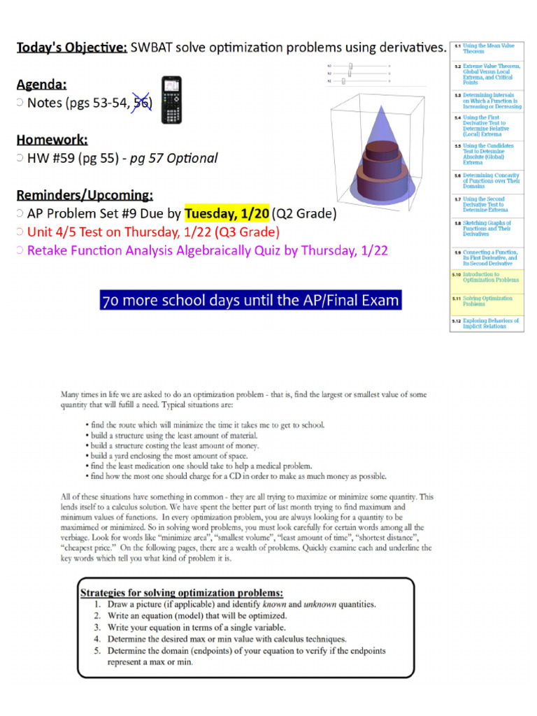 Day 86 - Optimization | PDF