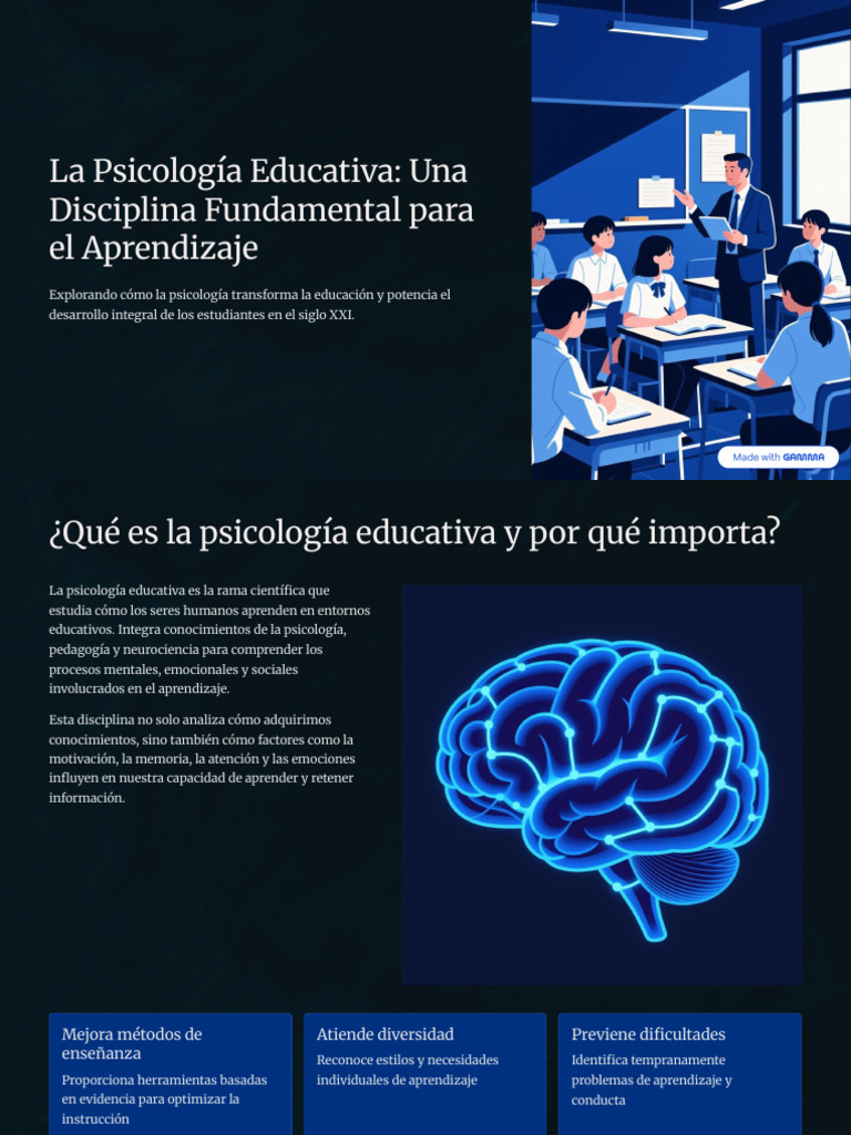 La Psicologia Educativa Una Disciplina Fundamental para El Aprendizaje ...