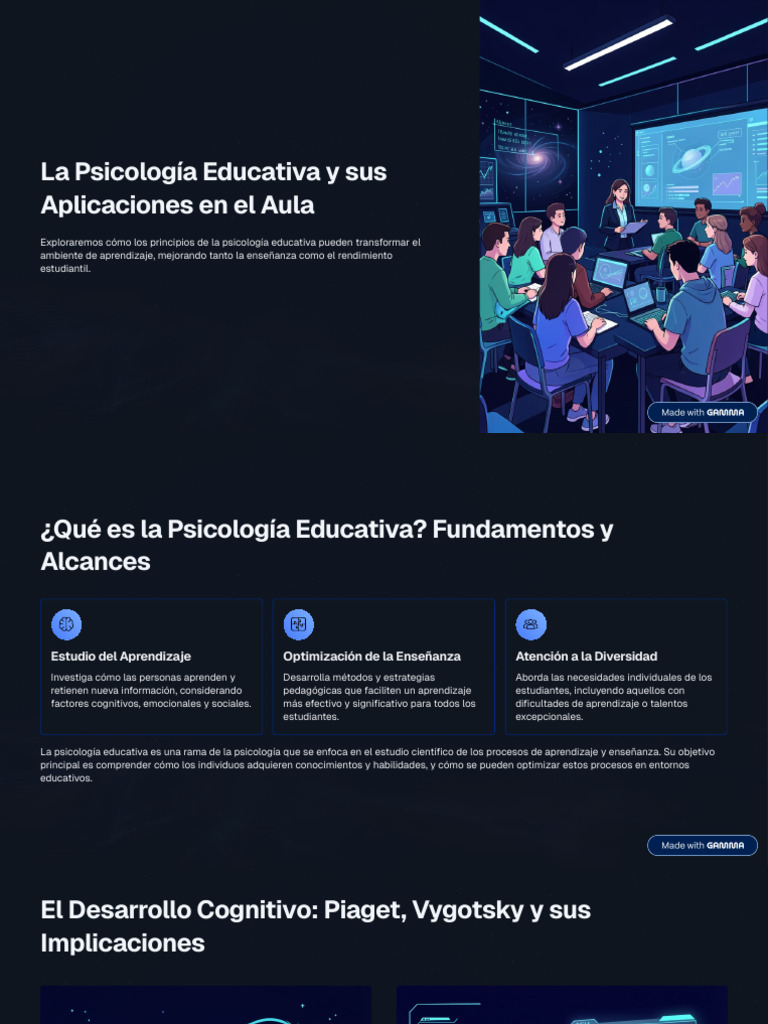 1 La Psicologia Educativa y Sus Aplicaciones en El Aula | PDF ...