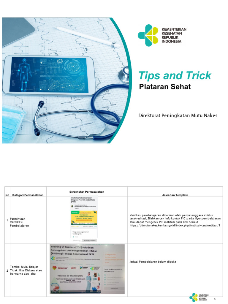 Tips Dan Trick Pelataran Sehat | PDF
