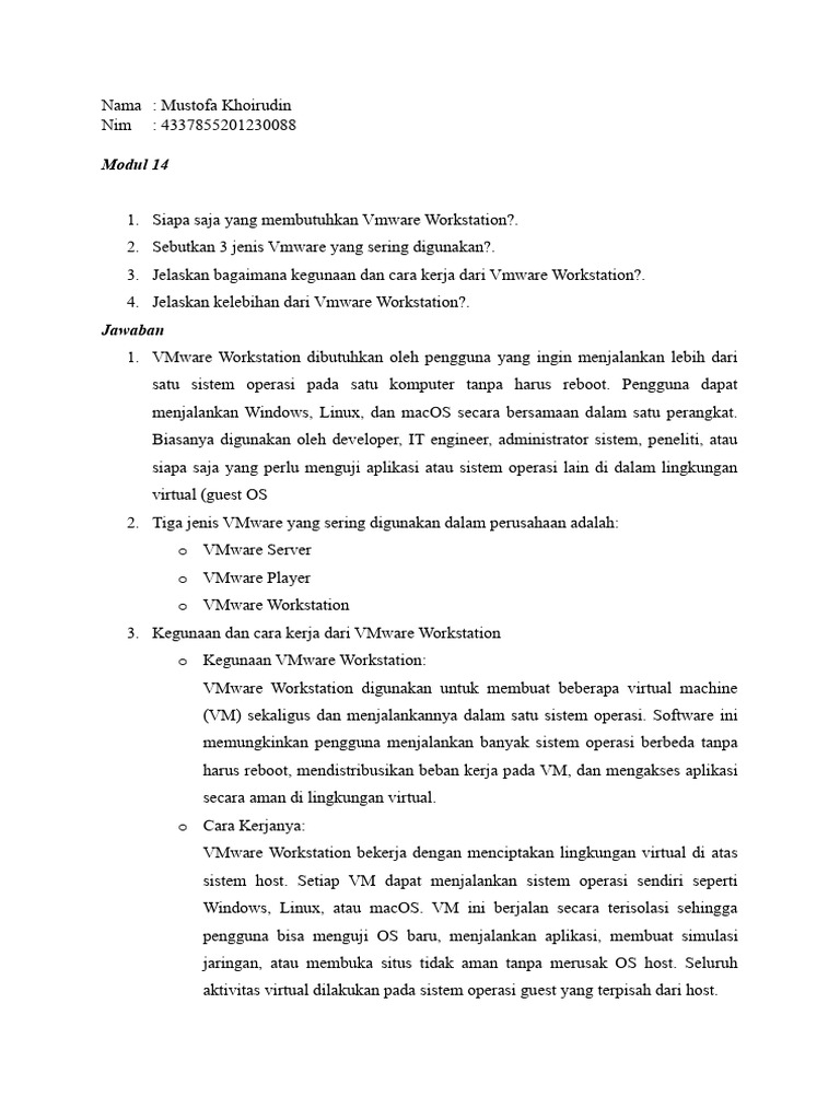 Modul 14 | PDF