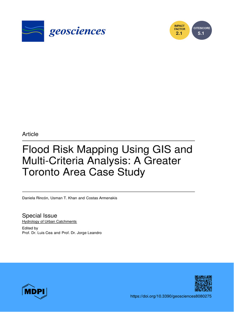 Flood Risk Mapping Toronto | PDF | Flood | Surface Runoff