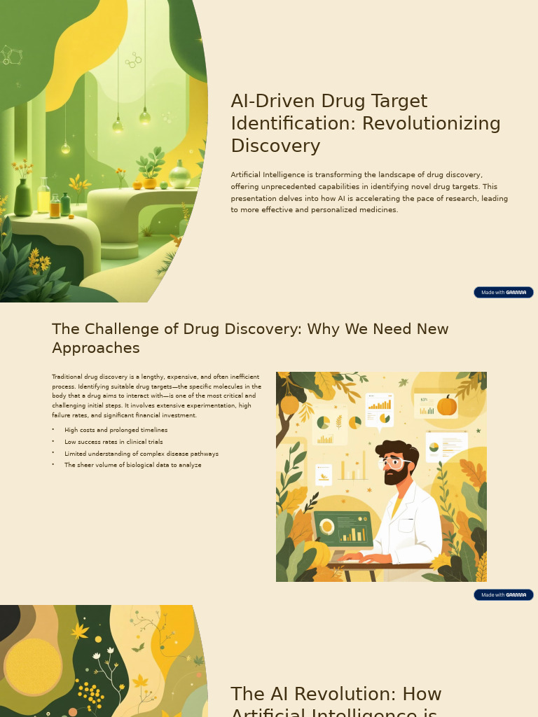 AI Driven Drug Target Identification Revolutionizing Discovery | PDF ...