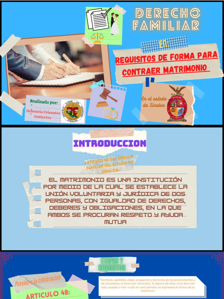 Requisitos de Forma para Contraer Matrimonio | PDF | Matrimonio | Divorcio