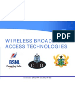 Wireless Broadband Access Technologies: © Bharat Sanchar Nigam Limited
