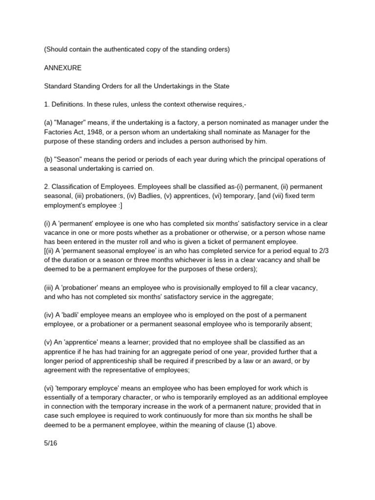 ANNEXURE MP Industrial Employment Rules | PDF | Employment | Apprenticeship