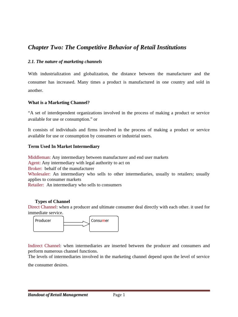 Retail Management Chapter 2 | PDF | Retail | Economies