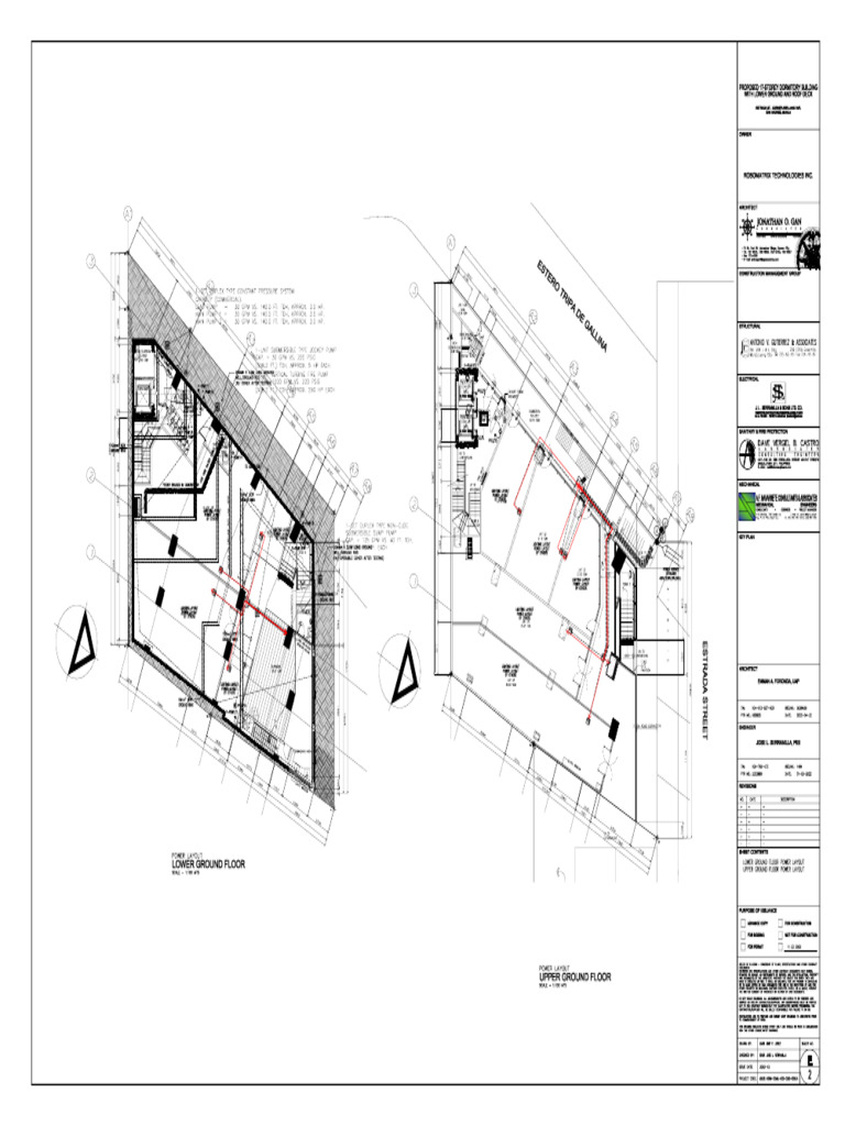 E-2 LG - Ug Floor Power Layout | PDF