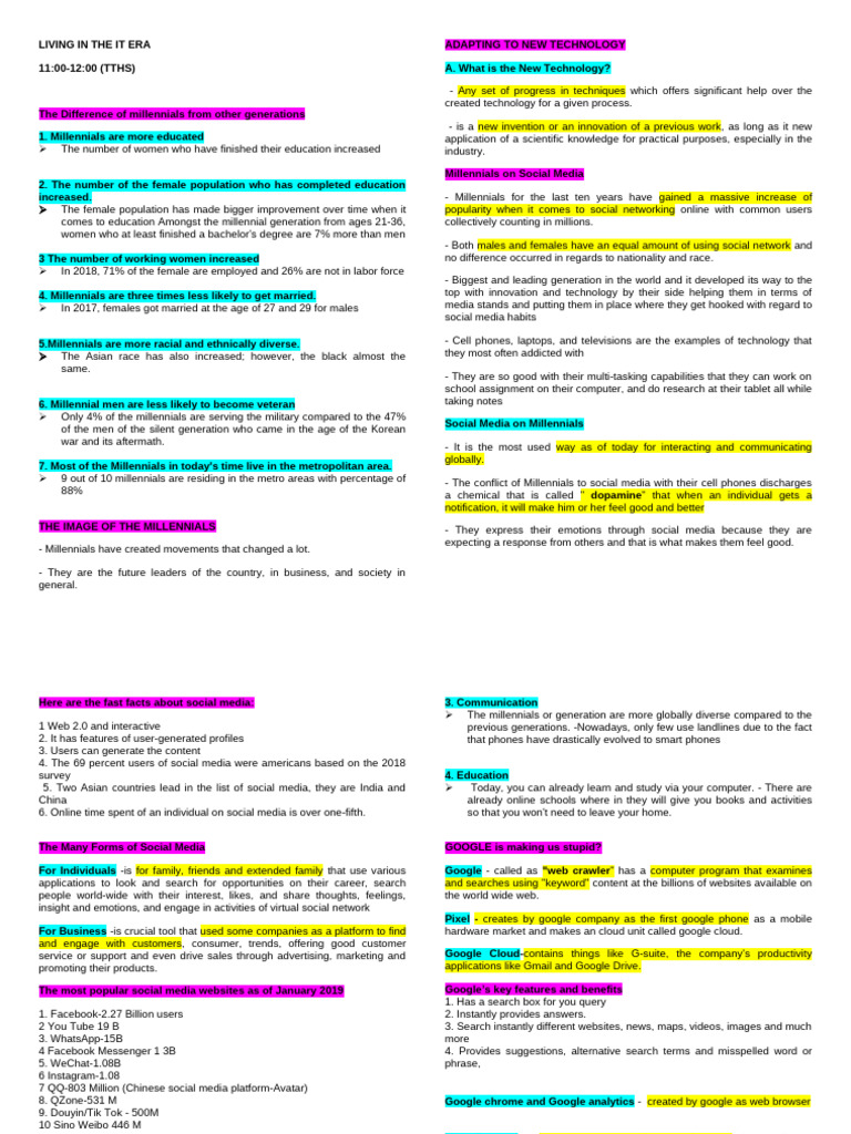 Prelim 11 12 Tths Living in The It Era | PDF | World Wide Web ...