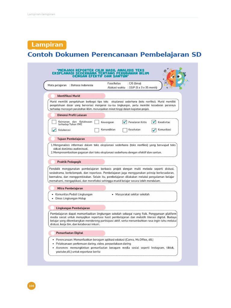 Contoh Format RPPM | PDF