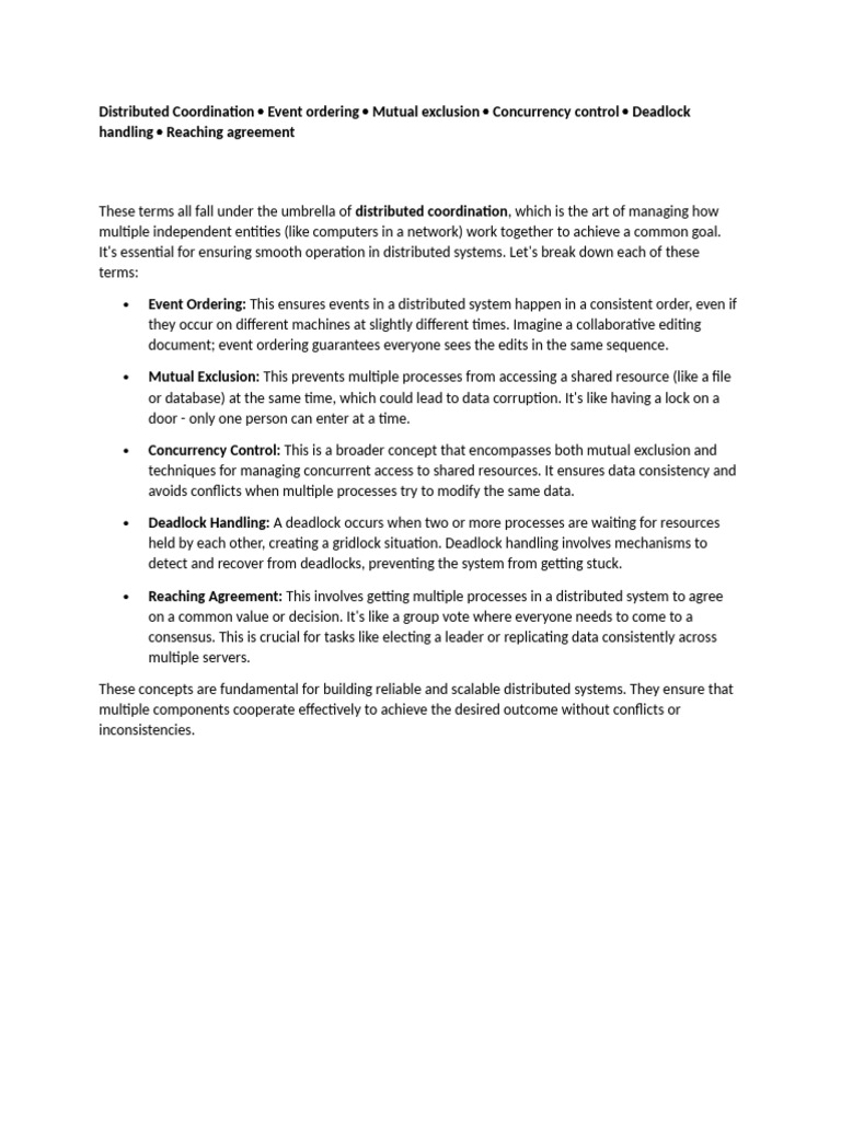 Distributed Coordination Week 4 | PDF | Distributed Computing | Data ...