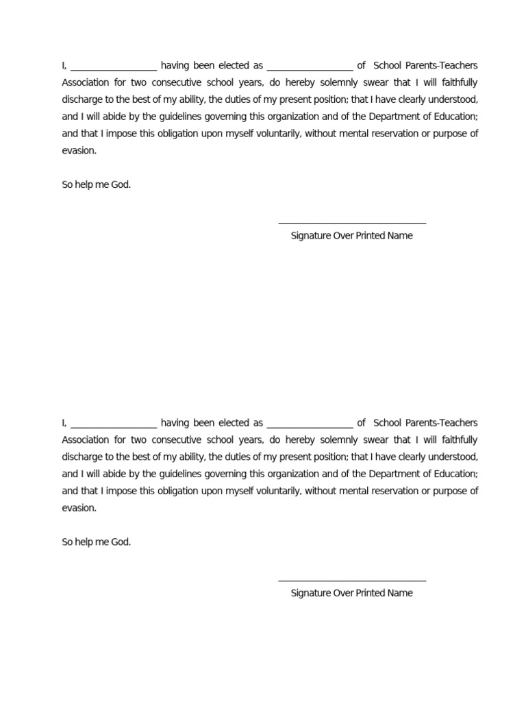 SGC Oath of Office | PDF