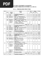 Alagappa University, Karaikudi Revised Syllabus Under Cbcs Pattern (W.E.F. 2011-12) B.C.A. - Programme Structure