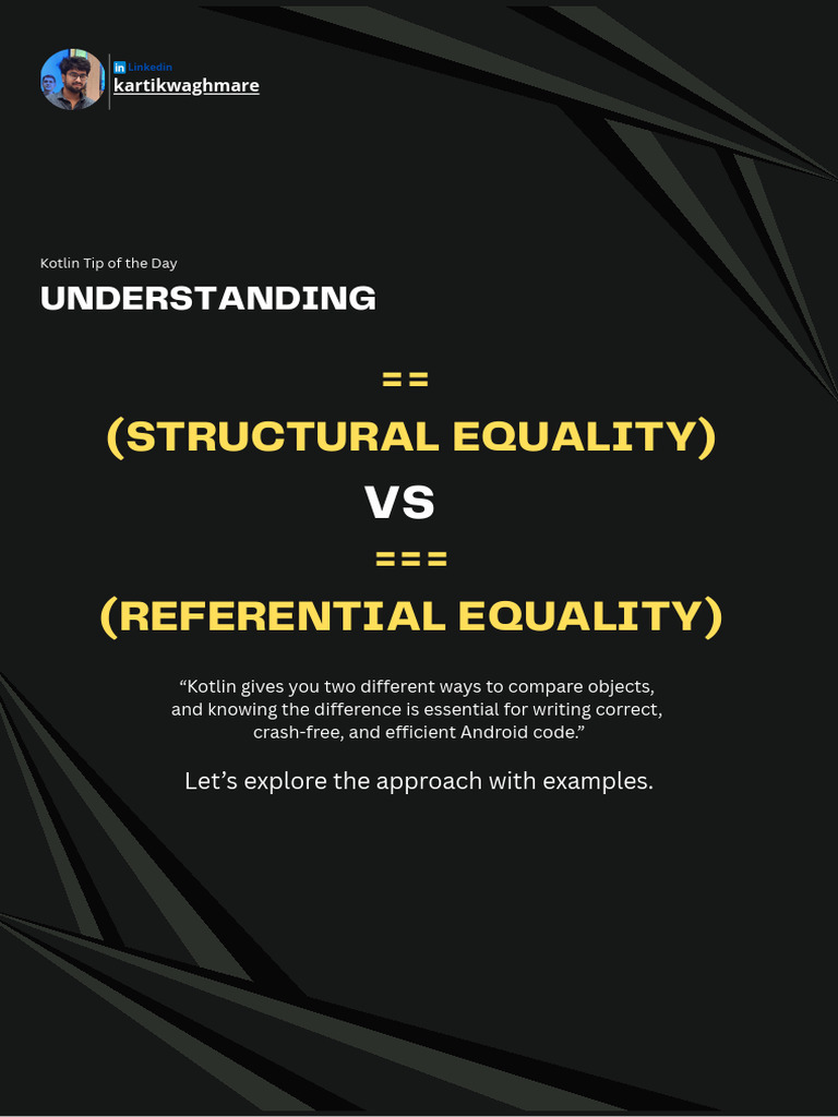 Equality Operators in Kotlin | PDF | Computing | Software Engineering